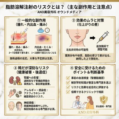 脂肪溶解注射にリスクはある？施術前に知るべきポイントを総まとめ