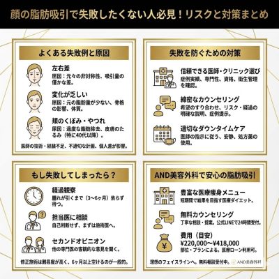 顔の脂肪吸引で失敗したくない人必見！知っておきたいリスクと対策を解説