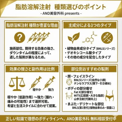 脂肪溶解注射 種類 サマリ画像