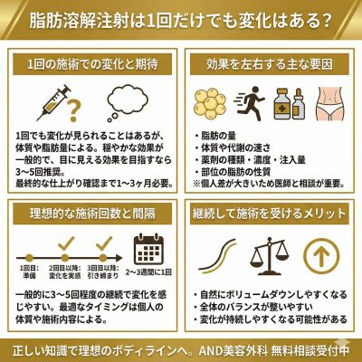 脂肪溶解注射 1度だけ サマリ画像