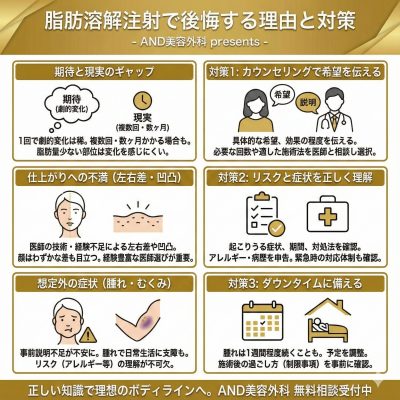 脂肪溶解注射 後悔 サマリ画像