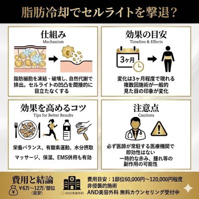 脂肪冷却でセルライトを撃退？効果を継続するための方法も解説