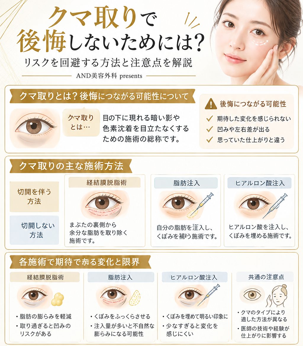 クマ取りで後悔しないためには？